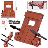 Karinis MOC Viduramžių Karo žirgas Vežimas Karo dramblys Senovinė karieta Figūrėlės DIY Statybiniai blokeliai Plytos Žaislai Vaikams Dovanos