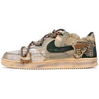 Nike Court Vision Neslystantys Atsparūs dilimui Žemi Kateboardo Batai Unisex Ruda Geltona Žalia FD0320-133(KomandaF-) 42