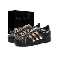 Adidas Originals SUPERSTAR Atsparūs dilimui Ir Lengvi Žemi Kateboardo Batai Unisex Juodi Auksiniai EG4959(Team1326-SBOX) 35⅔