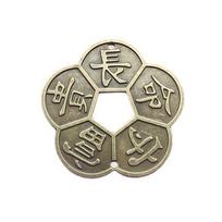 Wealth Attraction Old Style Feng Shui Coins Copper Enhancement Collection Copper Coins Ancient Coins Gift Giving šviesiai pilka spalva
