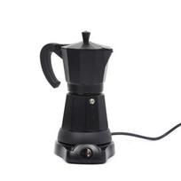 Portable Electric Aluminum Moka Coffee Maker with European Plug 300ml 6 Cups US Plug 110V
