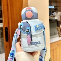 Strawberry Bear Kinder Insulated Water Bottle With Straw Lock For School And Travel Strawberry Bear