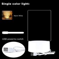 Kūrybinė užrašų lenta USB LED naktinė lemputė pranešimų lenta Šventinė lemputė su rašikliu Dovana vaikams Merginai draugei dekoravimo naktinė lempa šilta balta spalva