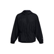 Under Armour Rush Vanish Elite Solid Color Woven Full-Zip Loose Training Jacket Women Jackets Black 1382726-001 M black