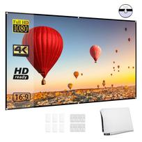 80 colių nešiojamas HD projektoriaus ekranas 16:9 Projekcinis ekranas Sulankstomas tvirtas tvirtas prie sienos 72-INCH