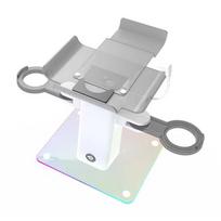 Daugiafunkcinis įkrovimo ir laikymo stovas Quest 3S/3/2 VR su RGB apšvietimo efektais - reguliuojami režimai balta