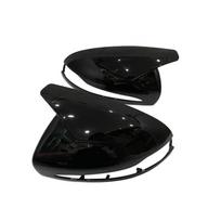 Anglies pluošto išvaizdos durų veidrodėlių dangteliai, skirti Mercedes B C E S CLS GLA GLB GLC W205 W247 H247 X247 X253 C253 W222 C217 W213 C257 black