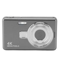 12MP 1080P skaitmeninė kamera 2,4 colių TFT ekranas 16x priartinantis automatinio fokusavimo kišeninis skaitmeninis fotoaparatas studentams pilka