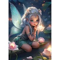 5D DIY Full Drill Diamond Painting Butterfly Elf Fairy Mosaic Art Cross Stitch Rhinestones Handmade Craft Home Decor Gif Full Round 20x30CM
