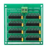 Rezistorių plokštė 0 iki 9999999,9 omo PCB programuojama SMD rezistorių plokštė su gnybtais 220V