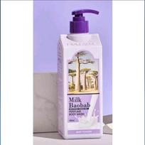 Milk Baobab Kvepiantis kūno losjonas 250ml / Kūno prausiklis 500ml: Baltas muilas/ Baltasis muskusas/ Kūdikių pudra/ Gėlių puokštė, Kbeauty Body Wash Baby Powder