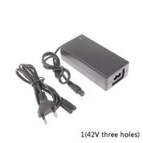 42V 2A elektrinė pavara Smart Balance ratinis įkroviklis Maitinimo akumuliatoriaus įkroviklis Eu kištukas 1(3hole 42V) gray