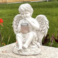 Miela Berniukų Mergaičių Skulptūra Soliarinė Sodo Kiemo Dekoracija Europietiško Stiliaus Angelo Statula Namų Dekoracija Amatai A