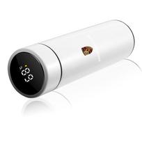 Išmanus automobilinis termosas su temperatūros ekranu, kavos puodelis Porsche Boxster Cayenne Panamera Macan Cayman 911 918 996 917 991 balta