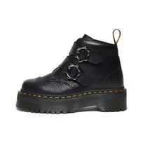 Dr. Martens Fusion Odiniai Gėlėtos Sagtys Trumpi Batai Moteriški Batai Juodi 27642001 37