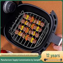 430 Stainless Steel Air Fryer Double Layer Rack - Steaming, Grilling & Toasting Grill Rack