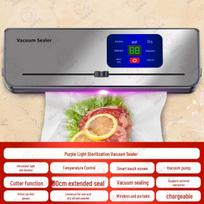 Cross-Border Wireless Automatic Vacuum Sealer & Food Preservation Machine Export Machine [US/EU/UK/AU/SEA Standards] tamsiai erdvės pilkos spalvos