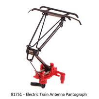 1:87 HO mastelio traukinio elektrinės traukos pantografas 1 vnt. PASIDARYK pats traukinio rankos lankas bachmann modeliui hobio žaislo dalys raudona