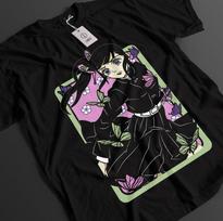 Demon Slayer Shirt Kanao Tsuyuri T-Shirt Tanjiro KNY Anime Akaza Doma Muzan Tee S
