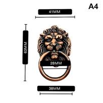 Knobs and Pulls New Antique Bronze Lion Head Pulls for Dresser Drawer Cabinet Door Handles Knobs Door Knocker