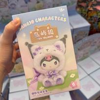 Lėlės veikėjai Lapės sala Staigmenų dėžutė Cinnamoroll Viniliniai pliušiniai pakabukai Staigmenų dėžutė Mano melodija Anime lėlė Paslapčių maišelis Žaislas Random 1PCS