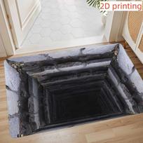 1 vnt. Durų kilimėlis 3D efektas Optinė iliuzija Durų kilimėlis Kramsnoja Atveria Lentą Juokingas Durų kilimėlis Durų kilimėlis Guminis kilimas Puikiai tinka prieškambariui 30X50CM