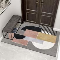 Entrance Door Mat Anti Slip and Dirt Resistant Foot Mat Entrance Door Mat and Floor Mat 40 * 60cm gray