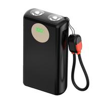 2x21700 Baterijų Power Bank Korpusas Dėklas „Pasidaryk pats“ Rinkinys 22,5W Greitas Įkrovimas Dvigubas LED Ekranas Baterijos Dėklas Nesukelia Reikalo Suvirinti juoda