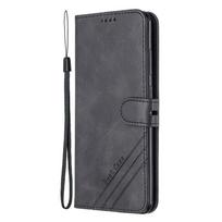 Odinis atlenkiamas X dangtelis 4 dėklas, skirtas Samsung Galaxy XCover 4 4S G390F G398F XCover4 XCover4S, magnetinis stovas, piniginė, telefono dangtelis Leather juoda
