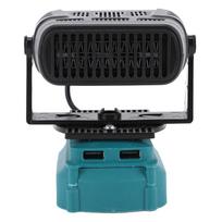 Ergonomiškas šildytuvas, tinkantis DCB208 Li-jonų baterijai, išmanusis pastovios temperatūros elektrinis mažas šildytuvas, 200W, 2 lygių reguliuojamas mėlyna