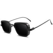 Vintage Steampunk Sunglasses Retro Metal Square Eyewear Trendy Brand Sun Glasses Shades For Men Women