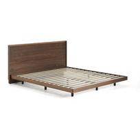 Rudos spalvos iš beržo masyvo dvigulė lova su lovos grotelėmis 180x200 cm Norlen – Kave Home