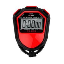 Chronometro laikmatis Lengvas vandeniui atsparus skaitmeninis ekrano laikmatis, skirtas sporto treneriams plaukimo bėgimo treniruotėms raudona