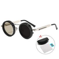 New Steampunk Outdoor Polarized Sunglasses with 9-Level Adjustable ND Filter