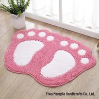 Water Absorbent Non-Slip Bathroom Entrance Mat 40x60 cm (Promotional) raudona