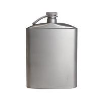 Sidabrinės titano kolbos vyno klubo vėliavėlė su užsukamu dangtelio spaustuku Ultralight Hydration plokščias butelis su 200ML sidabras