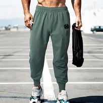 Muscleguys new arrival Mens Joggers Sweatpants Summer Fashion Fitness Pants Streetwear Tracksuit Men Gym Clothing Muscle Sports Trousers L armijos žalia spalva