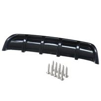 Universalus anglies pluošto automobilio galinio buferio lūpų difuzorius 6 Fin Shark Fin Style automobilio galinio buferio spoileris Black