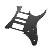 HSH Electric Guitar Pickguard PVC Pick Guard Scratch, skirtas Ibanez g250 Gitaros pakeitimui White Pearl 3 Ply juoda