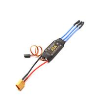 40A bešepetėlis ESC 2-4S elektroninis greičio reguliatorius XT60 kištukas su 5V 3A BEC 3,5MM bananų galvute XT60 plug ežero mėlyna spalva