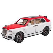 1/22 Scale Cullinan SUV Diecast Automobilio modelio žaislas, attraukiama žaislinė transporto priemonė su garsu ir šviesa vaikams Dovanų kolekcija vaikams, berniukams, mergaitėms 1/22-20x7.5x7.3cm raudona