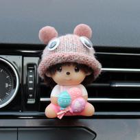 Mielas animacinių filmukų automobilio oro gaiviklio išparduotuvės kvapas, magnetinis dizainas, automobilių aksesuarai, interjero dekoravimas, kvepalai ledinuko spalva