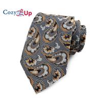 Cozy Up Naujas Paisley Tie Vyriškas kostiumas Kasdieniniam vestuvių verslui