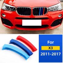 ///M spalvos priekinių grotelių įdėklas Apdailos juostelės grotelių dangtis BMW F25 X3 F26 X4 2011-2017 G01 G02 2018- Automobilių priedai A for X3 X4 2011-17