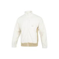 PUMA logotipas Spausdinimas Spalvų blokas Stovintis apykaklės Striukė Unisex Striukė Balta 539914-93 L beige