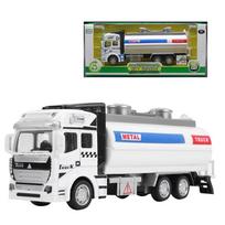 1/48 mastelio vandens cisternos sunkvežimio transporto priemonės žaislinis modelis, modelinis automobilis, didelės simuliacijos atitraukimo funkcija vaikams dovanai berniukams mergaitėms vaikams 1/48-Size:20*8*5.5cm mėlyna