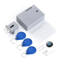 Akumuliatoriaus IC kortelės jutiklio spintelės stalčius Išmanusis „SmartLock“ „pasidaryk pats“ nematomas paslėptas skaitmeninis užraktas be perforuotos skylės 3pcs Key