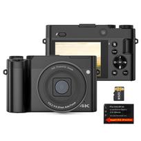 4K skaitmeninė kamera Skaitmeninė vaizdo kamera 64MP dvigubas objektyvas 2,8 colio IPS ekranas automatinis fokusavimas 16X skaitmeninis With 1 Battery
