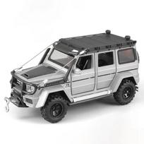 1/32 Benz G550 Adventure 4X4 V8 Lydinio Automobilio Modelis Diecast Transporto Priemonės Garsas ir Šviesa Vaikų Žaislų Kolekcija Berniuko Gimtadienio Dovana sidabras