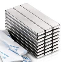 Neodimio magnetas, itin galingas, stiprus, nuolatinis magnetas, NdFeB blokas, 60x10x3 N35, 10 vnt. 10PCS